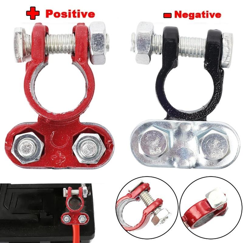 2Pcs Car Battery Terminal Connectors Car Battery Terminal Positive Negative Battery Connectors for RV Accessories Automotive