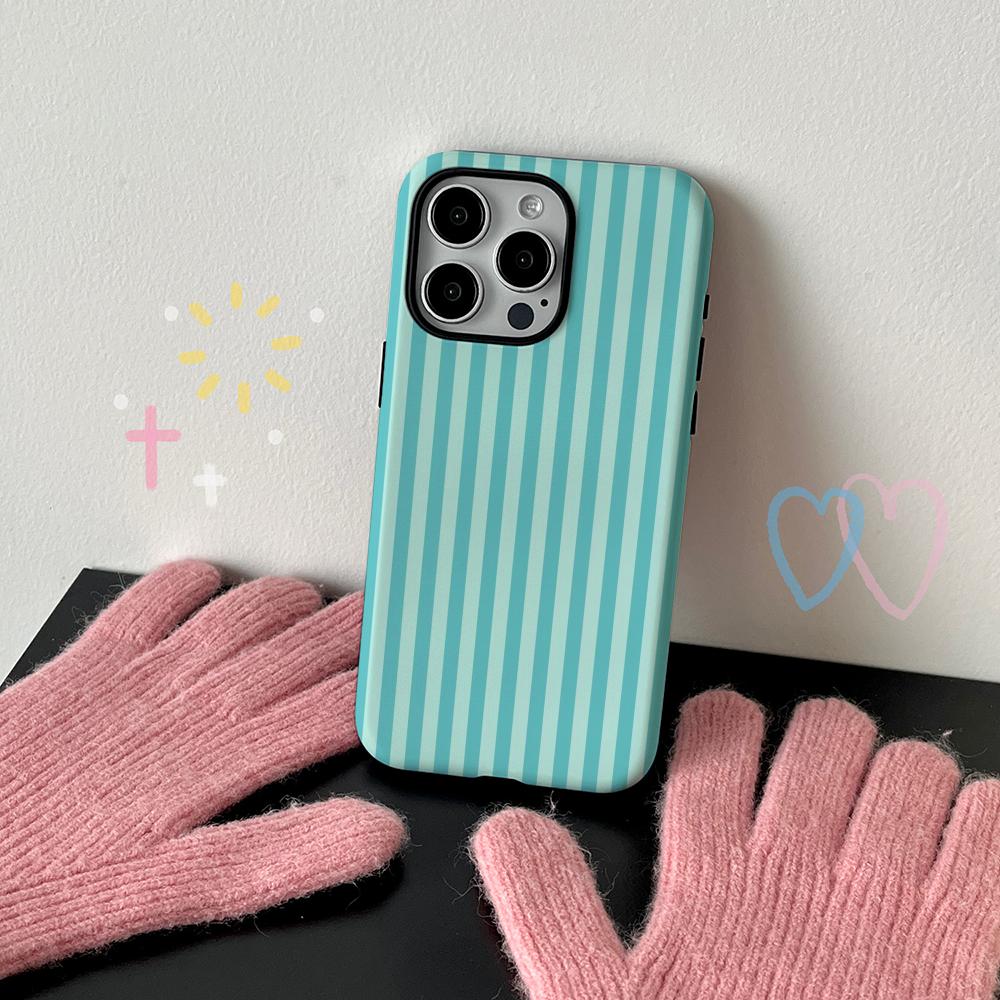 Simple Colorful Stripe Art Design Phone Case Film shell For iPhone 17 16e 16 15 14 13 12 11 Pro Max Plus XS