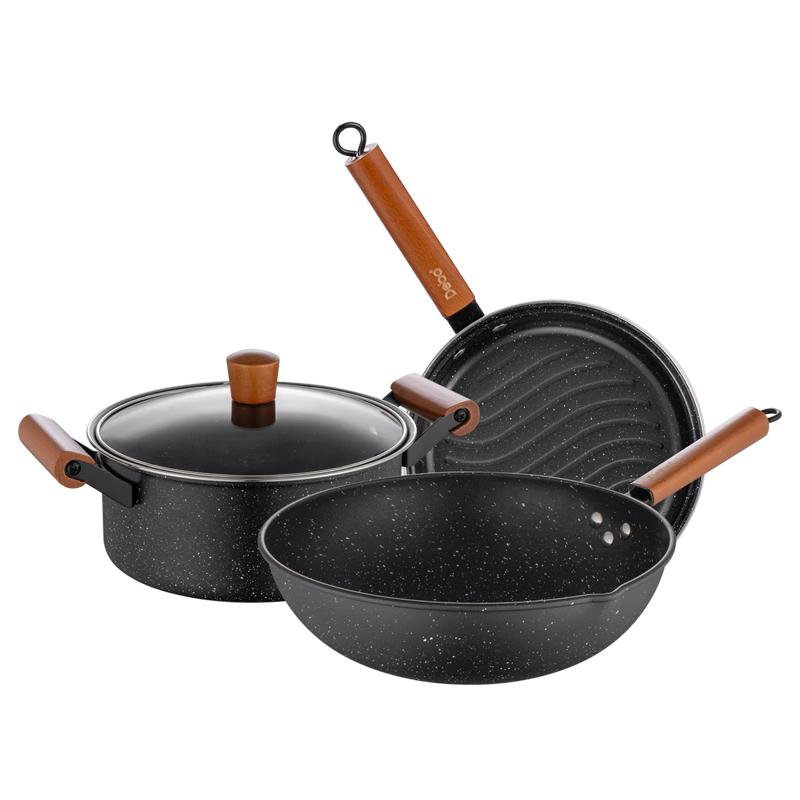 Debo Maifan Stone Cookware 3-Piece Set