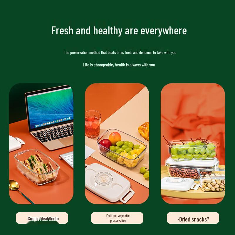 Deli 0.7L Vacuum Seal Food Storage Container