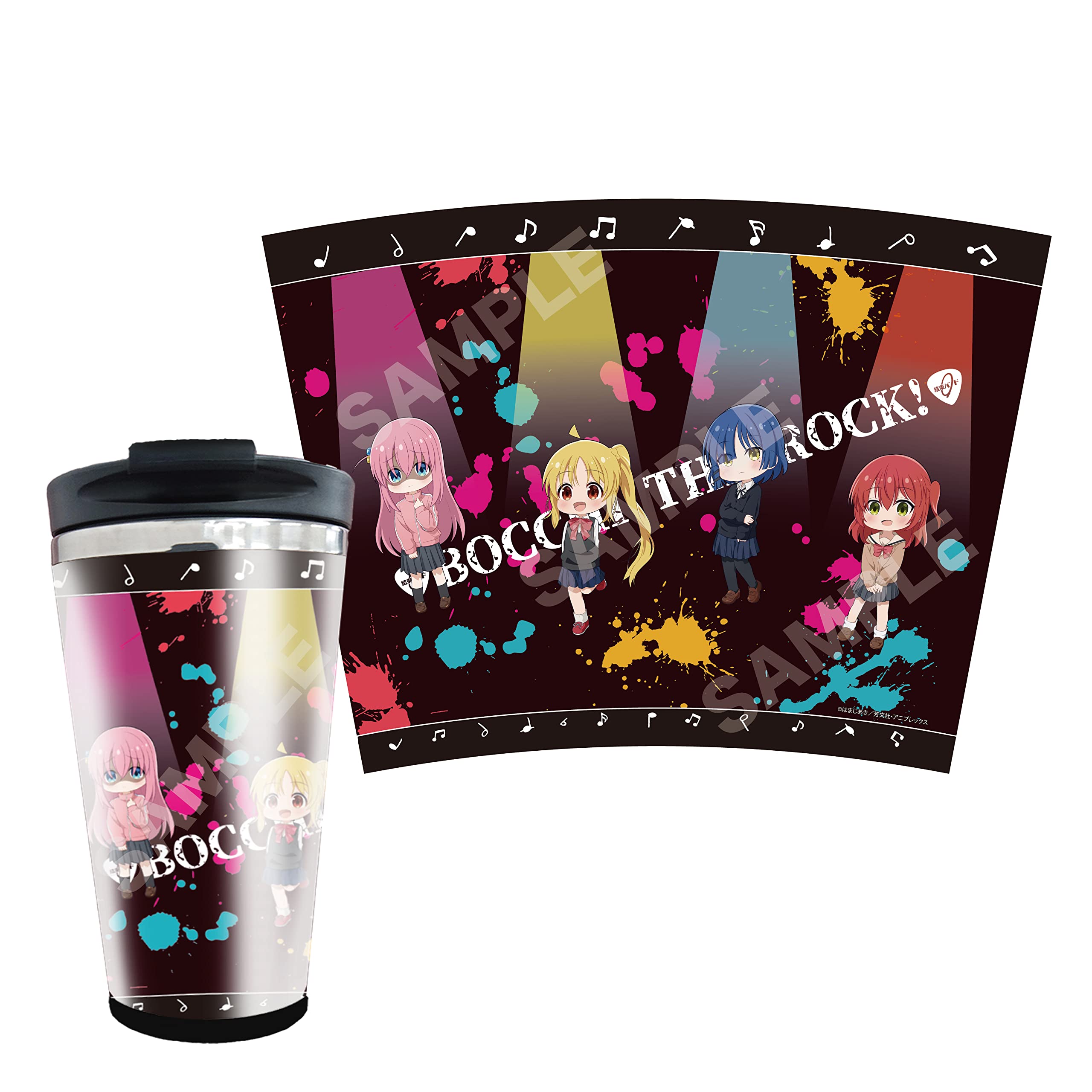 

Bocchi the 01 Hitori Nijika Ryo Ikuyo Metallic Tumbler 450ml 195x85mm Stainless CS.FRONT Rock! Steel/PP/ABS/Silicon CS0000-3581