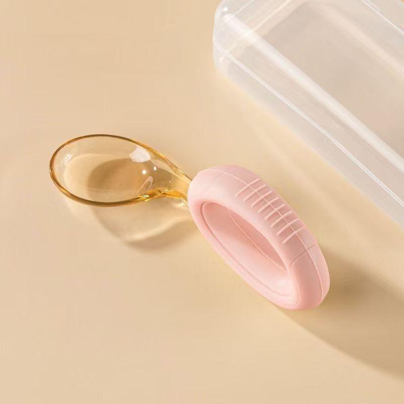 

Baby Cutlery Set With Curved Silicone Handle Children s Spoon and Fork Sets Reusable Baby Learning Spoon for Toddlers and Girls