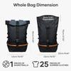 35L Herren Sport Basketballtasche Elite Trainingsrucksack Großer Reiserucksack Outdoor Wandern Campingtaschen Bergsteigerrucksäcke