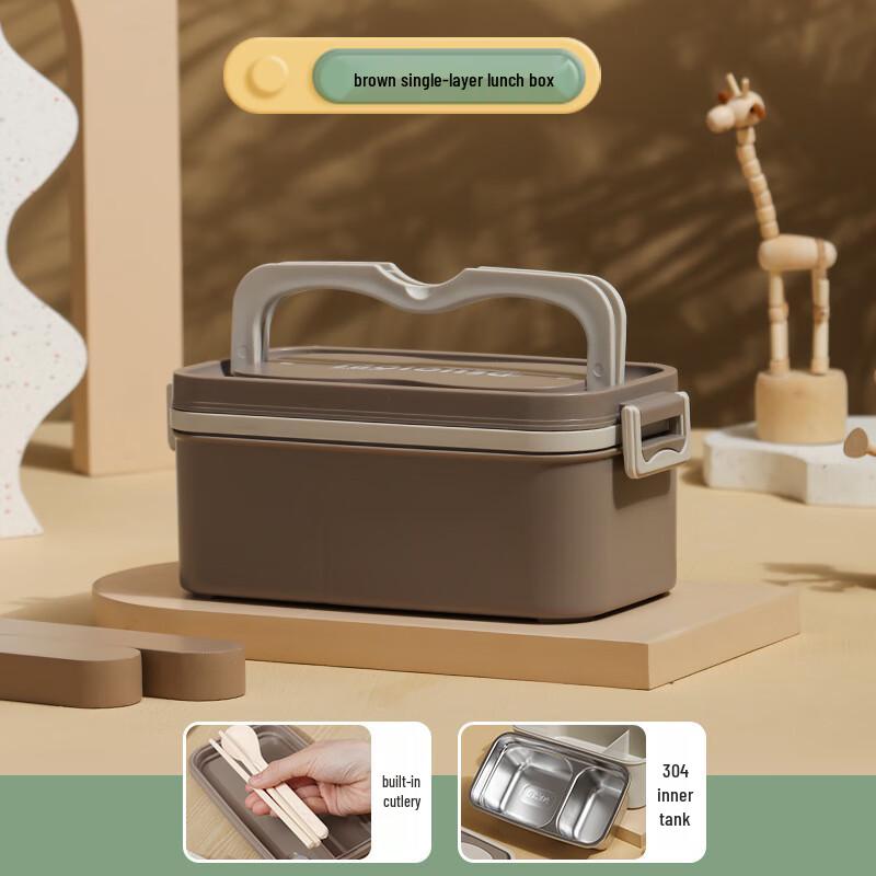 Shangqi Portable Multi-Layer 304 Stainless Steel Bento Lunch Box