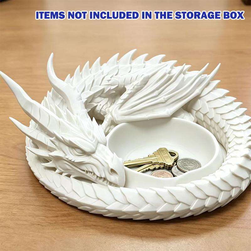 Creative Gothic 3D Printing Dragon Tray Dark Style Plastic Jewelry Storage Tray Decorative Desktop Organizer Key Holder