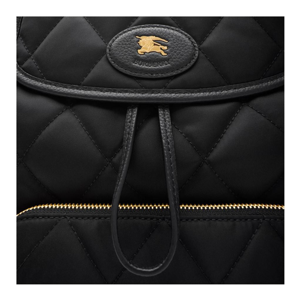 Burberry Horseshoe Adjustable Shoulder Strap Nylon Backpack Men backpack Black 81143941