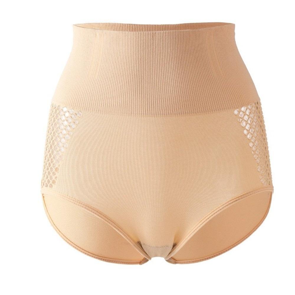 Seamless Tummy Control Underwear Mesh Lift Butt Briefs Breathable High Waist Panties Body Shaping L