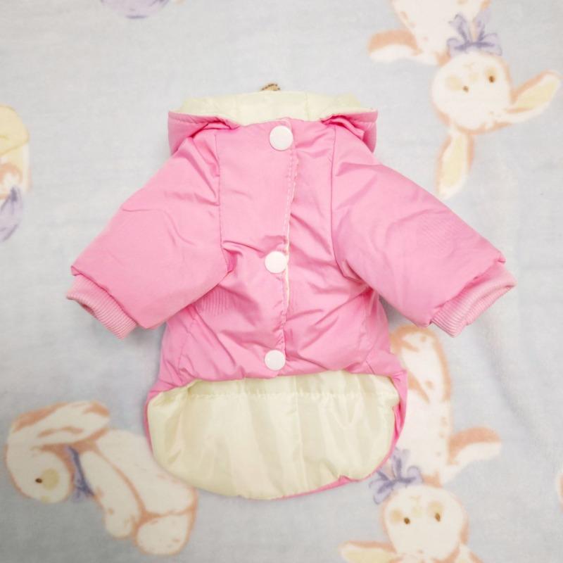 

Autumn and winter pet clothes four-legged cotton-padded clothes Pet Schnauzer Bi Xiong Pomeranian Small and medium-sized dogs Universal 3XL-bust 60 back length 50 [about 14-21]