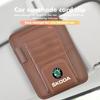 AAABT1 Car Sunvisor Storage Clip Multi-Pocket Card Ticket Clip Organizer Interior Accessories For Skoda S Kodiaq Octavia 2 3 Yeti Karoq