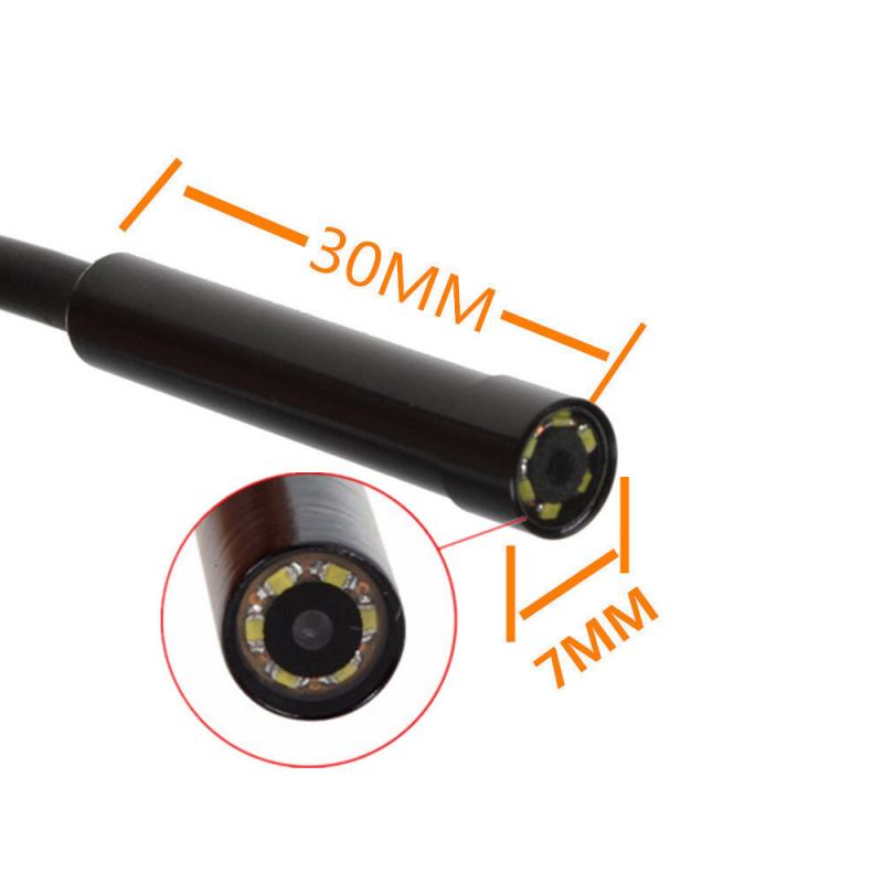 Otg 7Mm Usb Endoscope Inspection Camera Borescope Waterproof 6 Led For Android