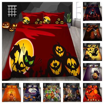 Halloween Bedding Cover Set with Pillowcase Breathable Home Textiles King Size Bedding Soft Duvet Cover