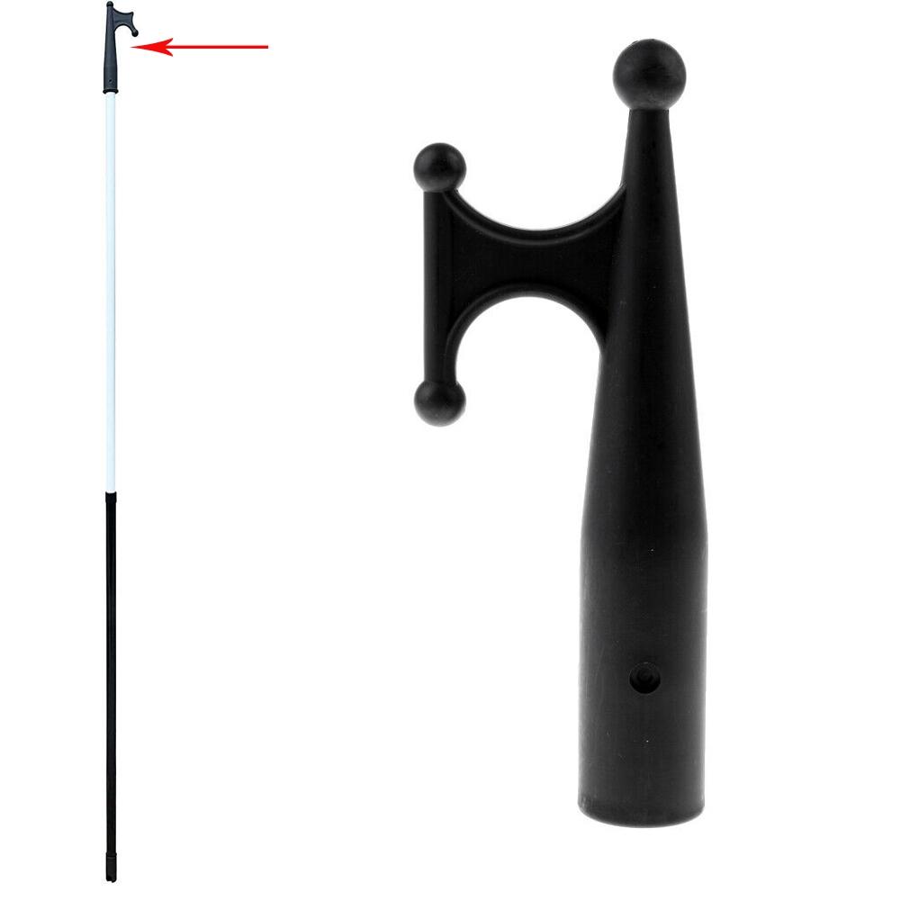 1 Pcs Boat Hook 20cm Long Accessory Black For Marine