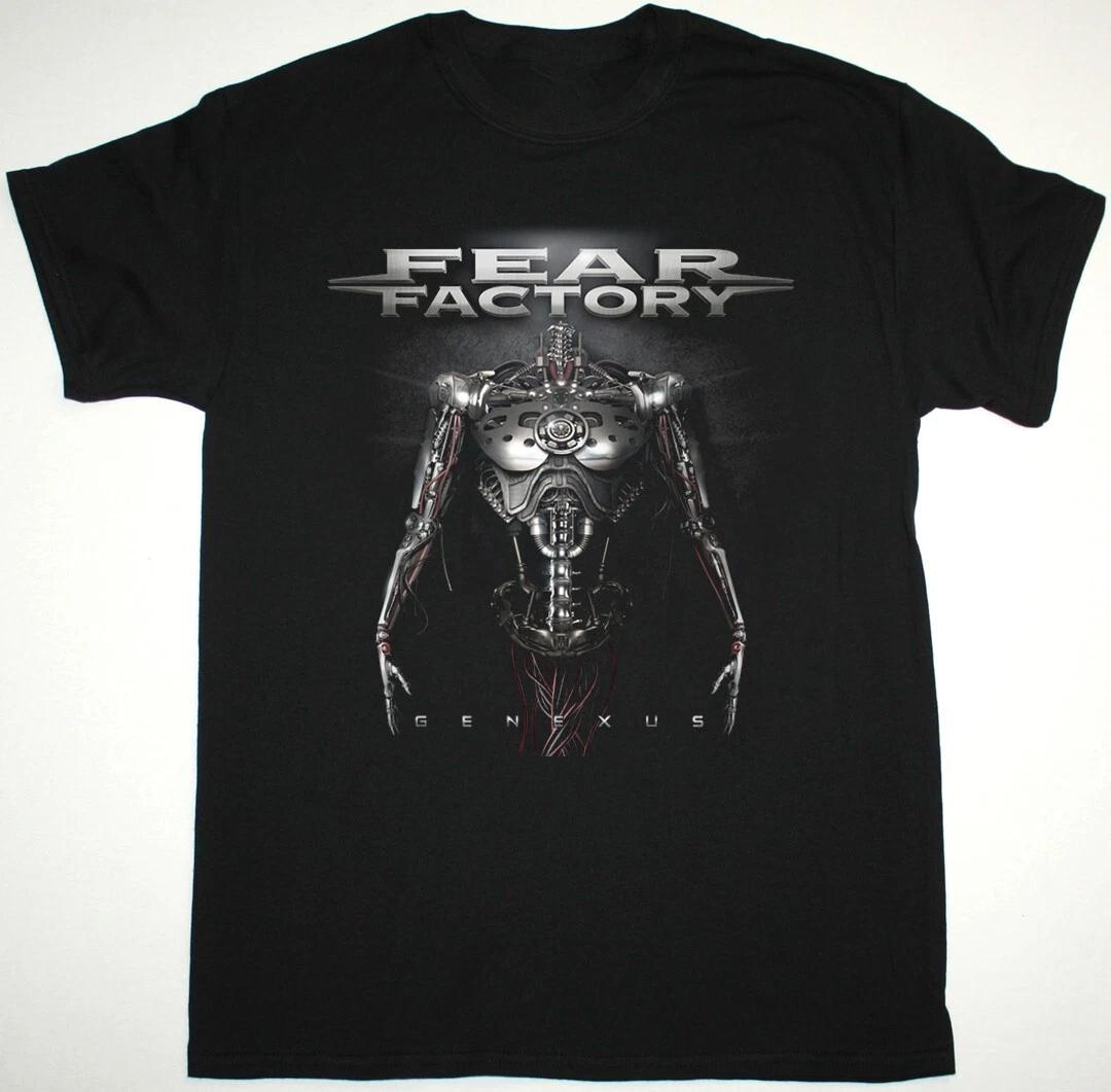 Vtg FEAR FACTORY GENEXUS Cotton S-2345XL Black Unisex Shirt TR300 XXL