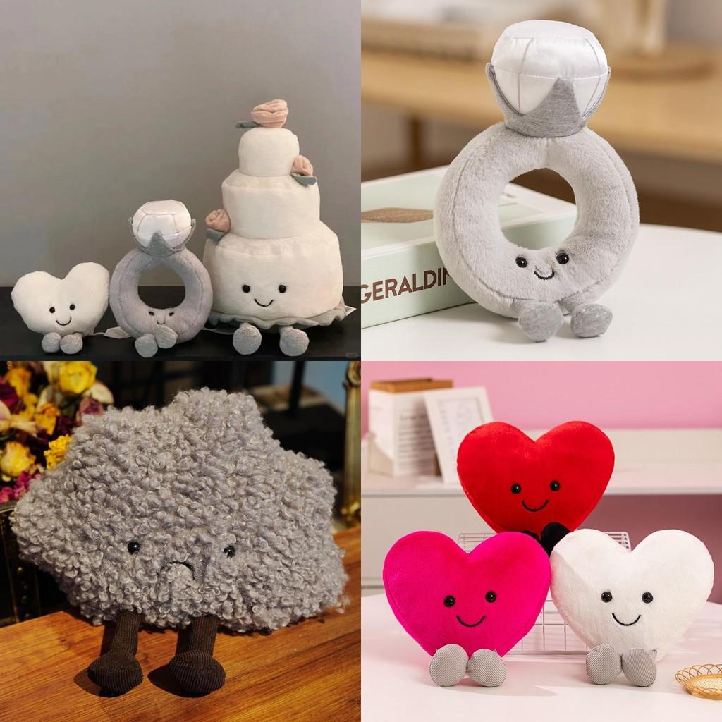 Ring Cake Plush Toy Cartoon Love Cute Doll Wedding Decoration Festival Gift