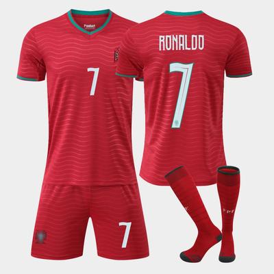 Fotbalový dres USA-Kanada-Mexiko 2026: Ne. 7 CR7 Domácí a venkovní, Velikosti pro dospělé/děti, Přizpůsobitelné