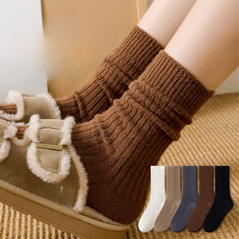 Female Autumn and Winter Thickened Warm Drum Wool Pile Socks