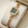 New Fashion Luxury Woman Bracelet Watch Women Wristwatches Ladies High Quality Square Stainless Steel Quartz Watches Reloj Mujer