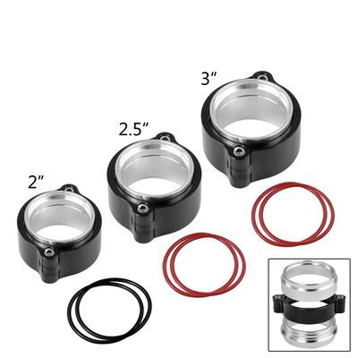 Exhaust V-band Clamp W Flange System Assenbly Anodized Clamp For 2" 2.5" 3" 3.5" OD Turbo Dump Pipe