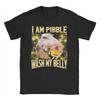 Men Women I Am Pibble Wash My Belly T Shirt Meme Funny Dog Brainrot Cotton Clothing Funny Short Sleeve O Neck Tees New TShirts