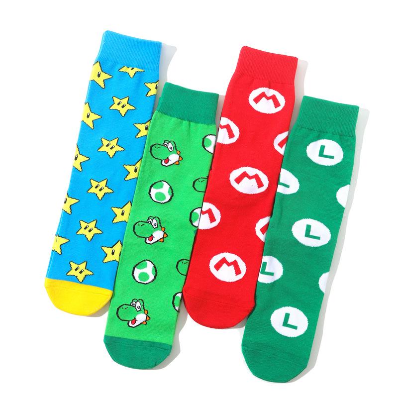 Men's & Women's Trendy Mid-Calf Cotton Anime Star Socks