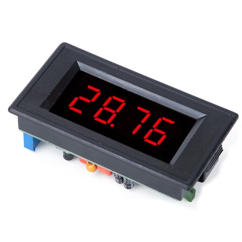 Digital Voltmeter 5135A DC5V High Accuracy Voltmeter 3 1/2 Digital Panel Meter with Red LED