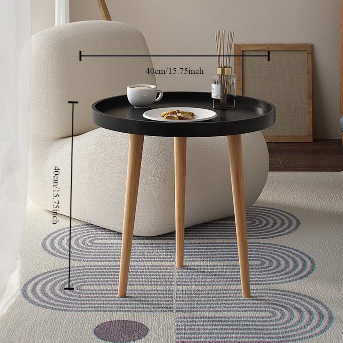 Italian Minimalist Round Combination Coffee Table Small Apartment Living Room Side Table Light Luxury Balcony Coffee Table