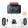 3-Kanal-Dashcam fürs Auto, Videorecorder, Full HD 1080P, Infrarot-Nachtsicht, DVR, Parkmonitor, G-Sensor, Auto-Blackbox, Dashcam