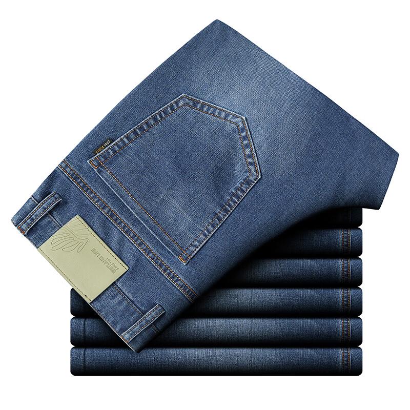 Yiliteng Men's Basic Straight Fit Denim Shorts