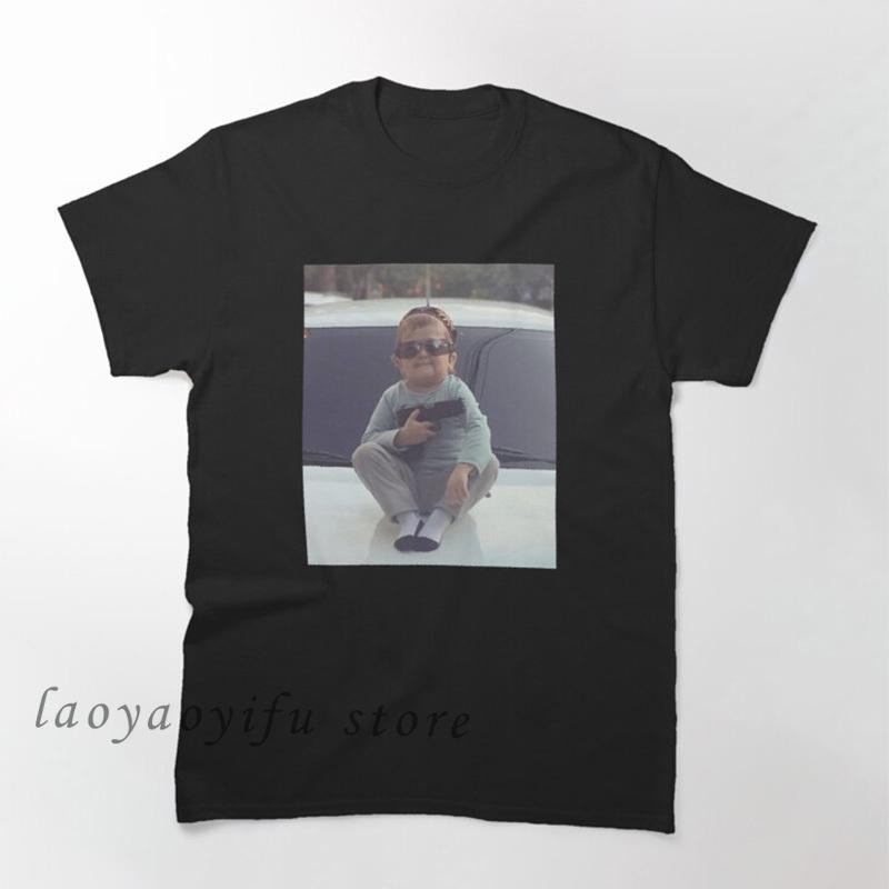 Classic Hasbulla Fighting Meme TShirt Mini Khabib Blogger Top Funny Graphic T Shirts Unisex Polyester Tee Kawaii Clothing Custom