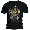 Men's Guns N Roses Vintage Heads T-shirt XX-Large Black