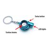 Chrome Metal Turbo Charger Keychain Keyring, No Plastic Spinning Compressor
