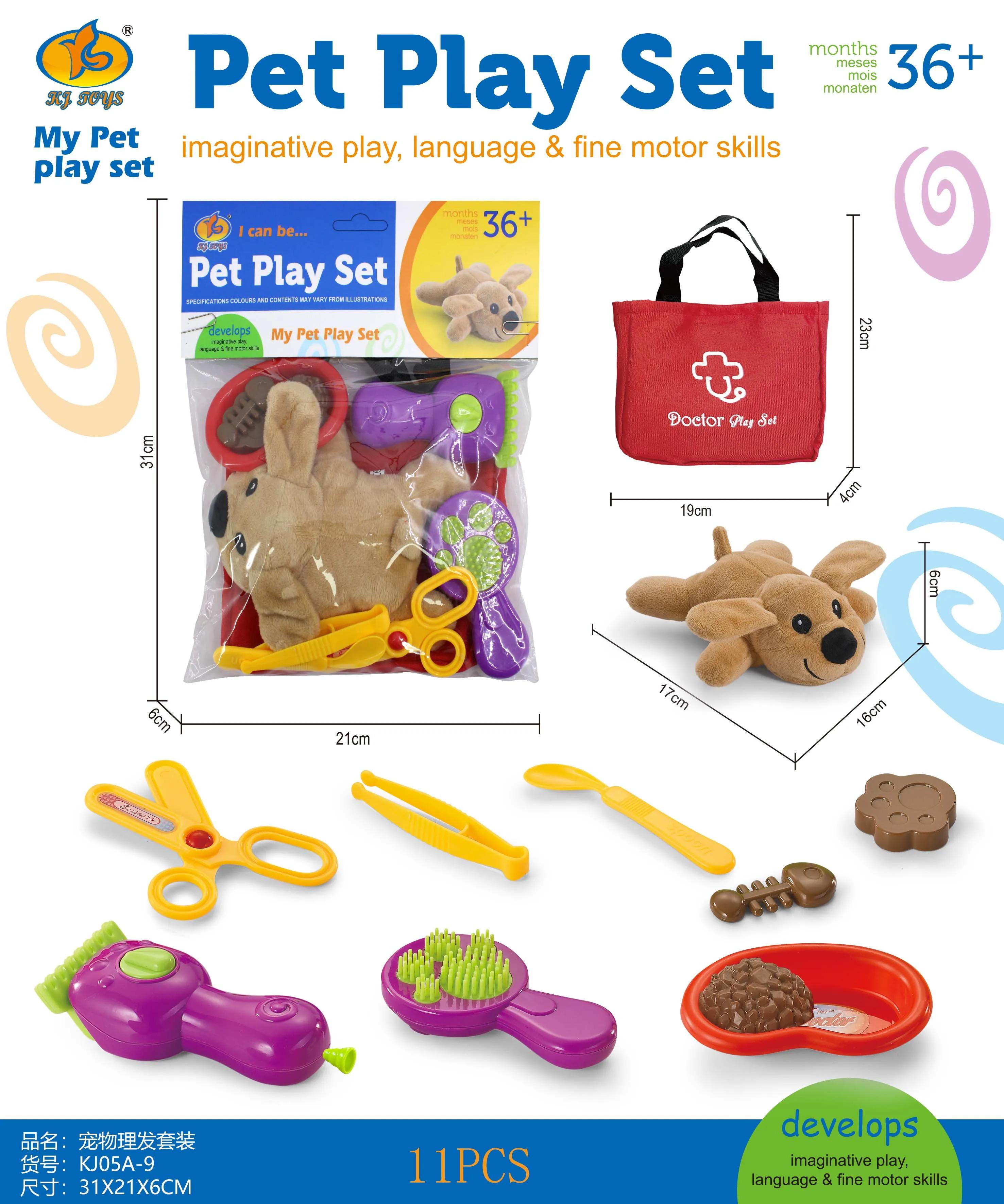 Игровой набор «Осмотр и лечение домашних животных» от Melissa & Doug — детский ветеринарный игровой набор, детский игровой набор «Стрижка домашних животных», игрушка STEAM, ролевые игры
