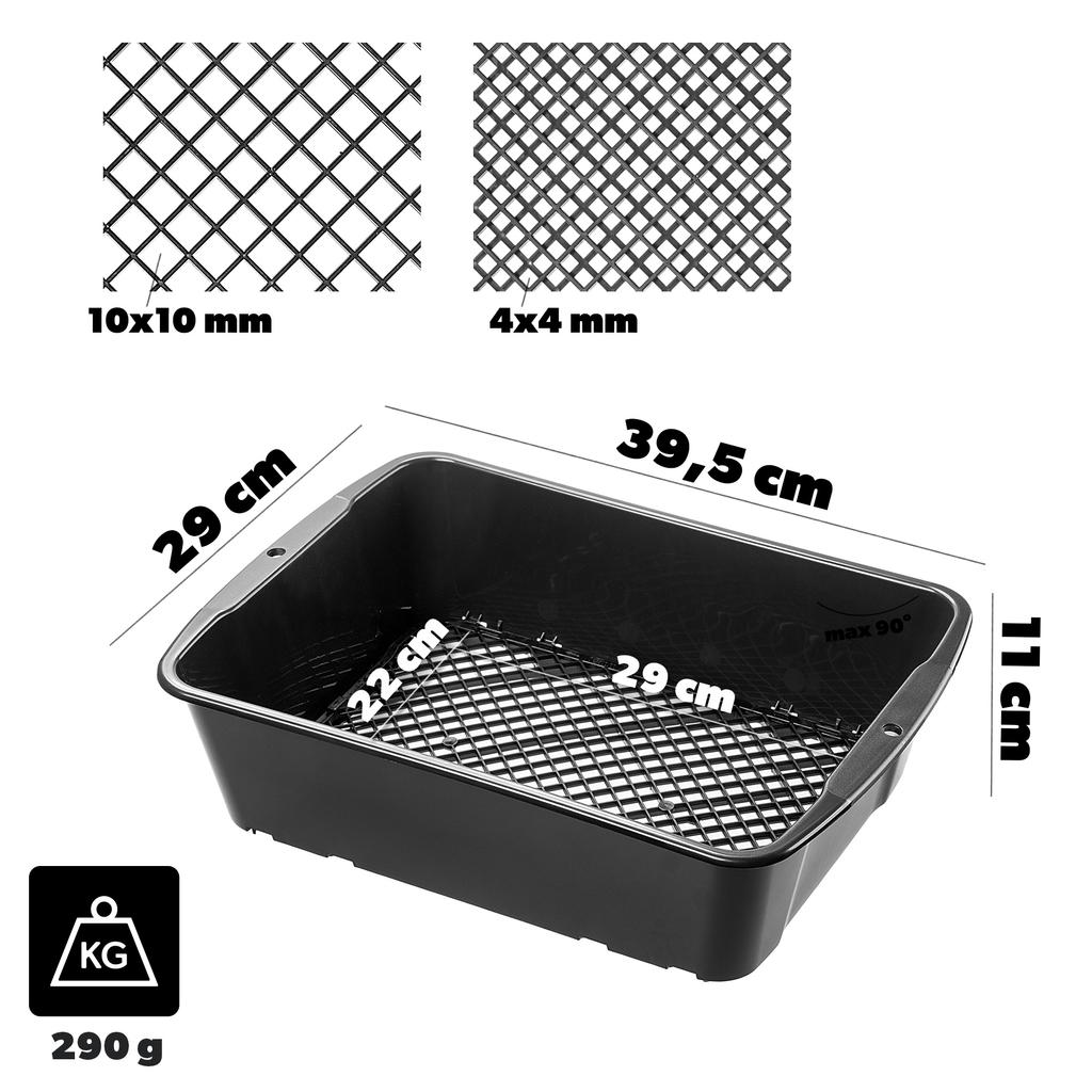KADAX Síto Zahradní sítko 40 cm Pro prosévání nastavitelných půdních kompostových kamenů