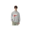 Nike Trend Capsule Logo Embroidered Sport Crewneck Sweatshirt Men Sweatshirt Light-Grey DM5274-050