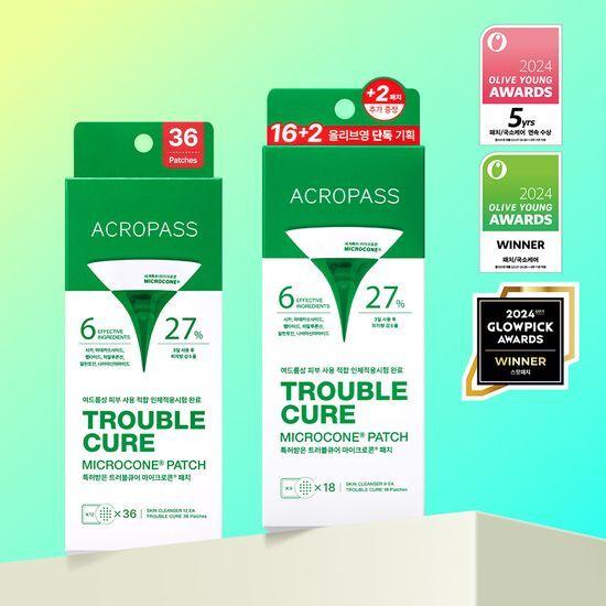 Choose one of two large-capacity Acropass Trouble Cure products