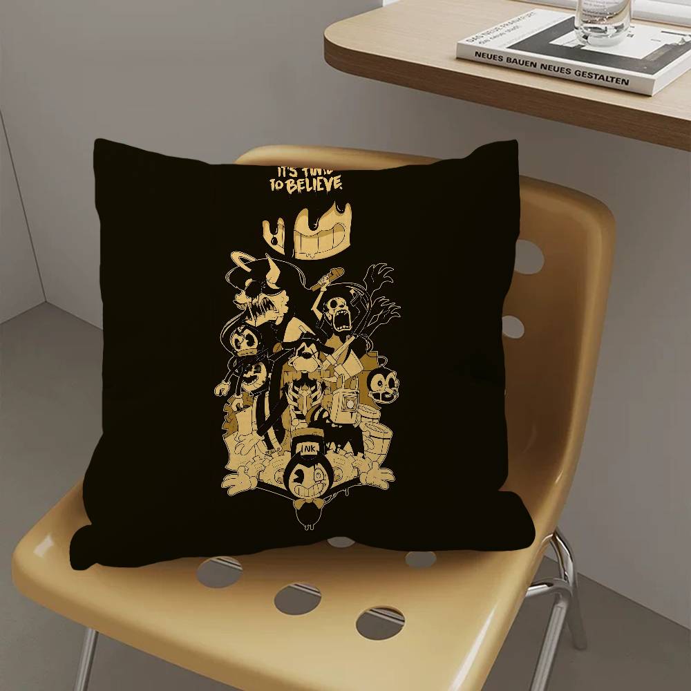 Game BBendy and the Ink MMachine Personalized Pillow Dust Cover Bedroom Kids Party Decoration Pillowcase Birthday Gift