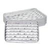 Relaxdays Food Trays, Set of 25, Perforated Bottom, Max. 260°C, Barbecue, L X D : 34 X 22 Cm, Aluminium, Silver