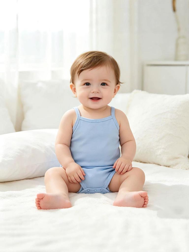Tuta da Neonato Unisex in Puro Cotone - Body Sottile Estivo