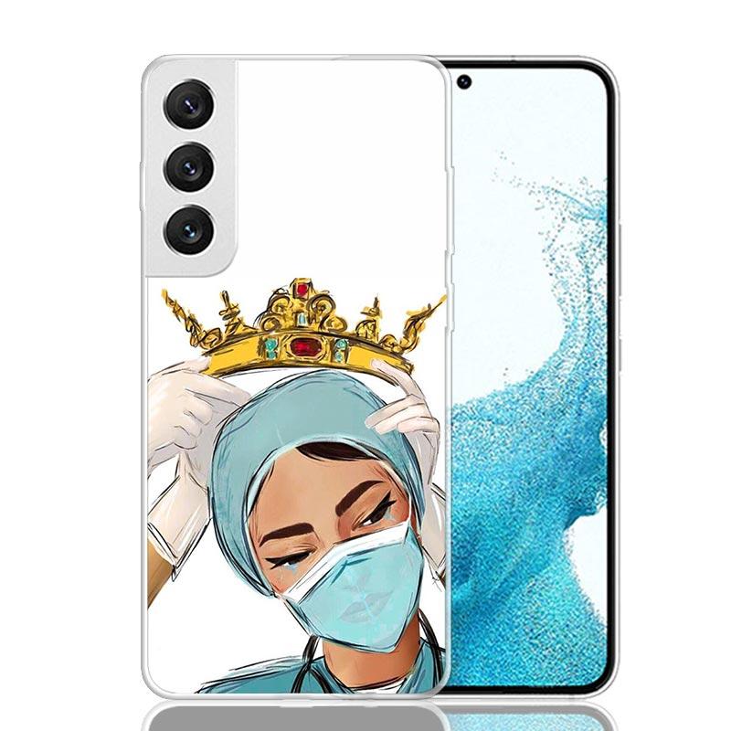 Medizin Pflegekraft Arzt Handyhülle Für Samsung Galaxy S25 S24 S23 S22 S21 FE S20 Ultra S10 Plus Kunst Personalisierte Coque Capa S24 S23