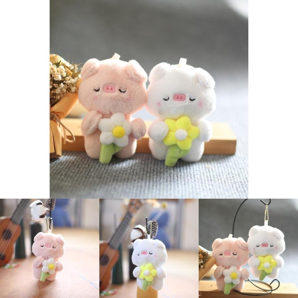 Chaveiro Adorável de Pelúcia de Porco Animal de Pelúcia Macio Enfeite para Mochila Brinquedo Fofo