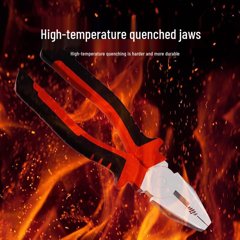 Versatile Pliers Set: 8” Tiger Pliers, Wire Cutters, 6” Needle-Nose Pliers, Household & Diagonal Cutting Pliers, Electrician's Pliers