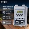 TNCE 30A Timer Switch Waterproof 220V Time Controller Set To Seconds 32 Groups of Timer On and Off for Light Water Pump3