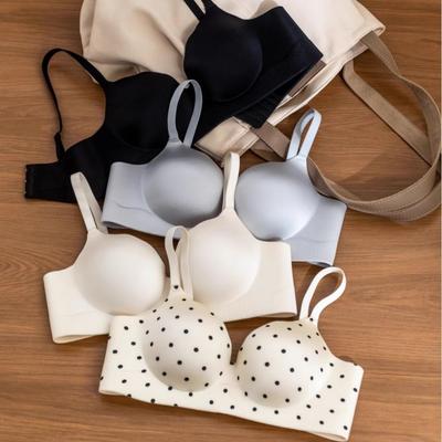 Original Seamless Gathered Thick-Cup Bra for Women