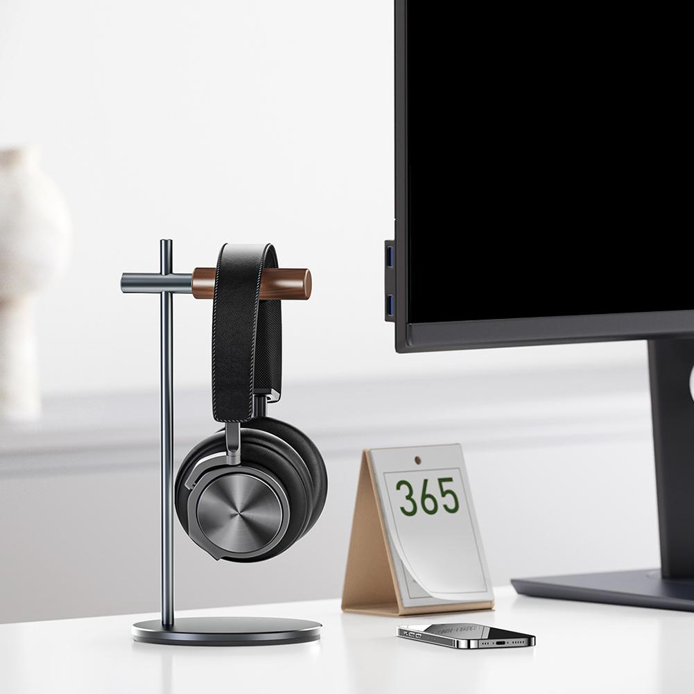 Aluminium Alloy Desktop Headset Holder Non-Slip Gaming Headset Stand Rack Detachable Gaming Headset Holder for Apple Vision Pro