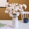 6Pcs Artificial Peach Blossom Branch with Stem Realistic Reusable Home Wedding Party Faux Flower Floral Spring Decoration Photo Props