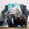 1pc Grand Theft Auto Soft Flannel Blanket with Designer Print - A Cozy Blanket for All Seasons, Perfect for the Couch, Bed, officeB80