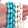 1 Strand Natural Turquoise Stone Beads Blue White Loose Spacer Gemstone Beads For Jewelry Making DIY Bracelets Necklace Supplies