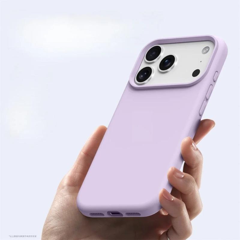 Liquid Silicone Magnetic for Phone Case for For Iphone17ProMax 16 1 14 13 17Air Solid Color Skin Protection Soft Back Cover