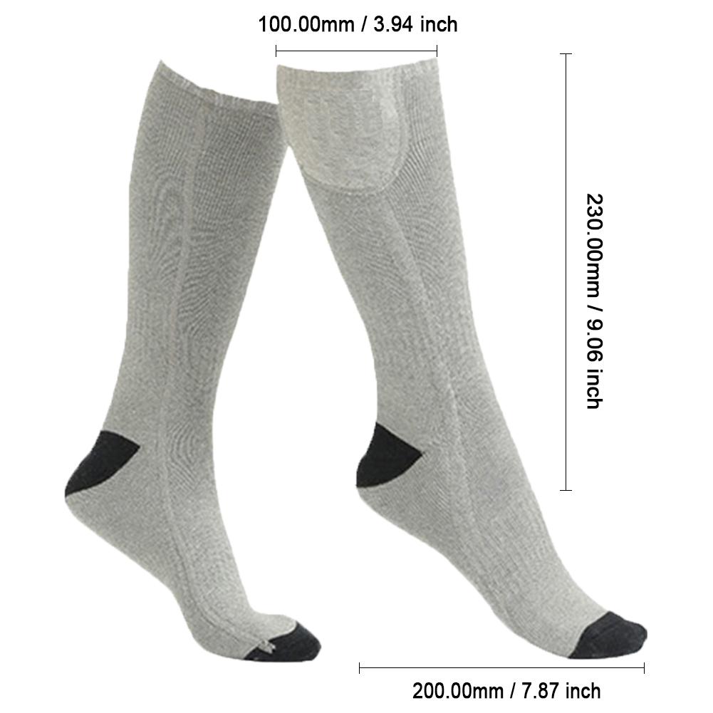 Electric Heated Socks Men Women Winter Warm Heating Socks Anti-Cold Thermal Heated Foot Warmer Outdoor Camping Ski Sports Socks