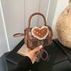 Shape Heart Grid Cute Kids Girl Handbag Material Heart Lace Designer Daily Use